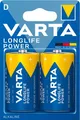 VARTA Batterien Longlife Power, Spannung 1,5 V, besonders langlebig, Mono D, 2 Stück 301385