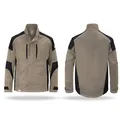 KÜBLER ACTIVIQ Jacke – Jacke mit körpernahem Schnitt aus Polyester-Baumwoll-Mix sandbraun/schwarz Gr. XL