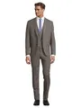 Steffen Klein Herren Anzug - Dreiteiler - Slim Fit - Größe 52 - Business Anzug mit Weste - Elastischer Komfort - Taupe