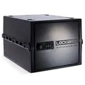 Lockabox One™ | Premium abschließbare Aufbewahrungsbox | Mittelgroße Box mit Zahlenschloss für Lebensmittel, Medikamente & Sicherheit im Haushalt | Außenmaße 31 x 21 x 17 cm (Jet)