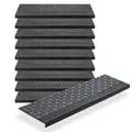 10x Stufenmatten Gummi 65x25cm Treppenstufen Matten Set für Außen Outdoor