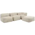 icon Sitzsack-Sofa, Beige, Textil, 4-Sitzer, 385x68x100 cm, Oeko-Tex® Standard 100, Wohnzimmer, Hocker, Sitzsäcke, XXL Sitzsäcke