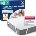 Blumtal® Matratzenschoner 70x140 cm im 2er Set - Oeko-Tex zertifizierte Inkontinenzunterlage waschbar - wasserdichte Matratzenauflage 70x140 - Matratzenschutz wasserdicht - Unterlagen Bett Inkontinenz