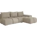 MIRJAN24 Ecksofa Bestii, mit Schlaffunktion und Bettkasten, L-Form Sofa (Velo 623, Ecksofa: Rechts) - Braun