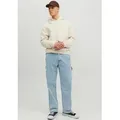 Loose-fit-Jeans JACK & JONES "JJIEDDIE JJUTILITY SBD 491", Herren, Gr. 33, Länge 34, blau (blau denim), Denim/Jeans, Obermaterial: 100% Baumwolle, clean, modisch, loose fit, Jeans