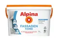 Alpina 10 L. Fassaden Farbe, weiße matte Fassadenfarbe, wetterbeständig