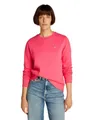 Tommy Jeans Damen TJW REG S Flag Crew DW0DW19959 Pullover-Sweatshirt, Red (Amour), XS
