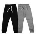 MINYMO Jungen Minymo 2er Pack Sweat Pants/Freizeithose für Jungen Hose, Mehrfarbig (Dunkel Grau/Schwarz 193), 98 EU
