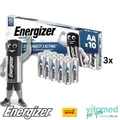 30 x Energizer Ultimate Lithium AA Mignon Batterie FR6 L91 1,5V im 3x10er Pack