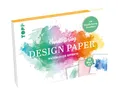 Handlettering Design Paper Block Watercolor-Effekte A5: 75 Feste Motivpapiere (DIN A5, 220 g/m²) mit 25 verschiedenen Watercolor-Hintergründen zum Belettern mit Handlettering-Grundkurs