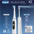 Oral-B iO6 & OxyJet, Erwachsener, Rotierende-vibrierende Zahnbürste, Tägliche Pflege, Zahnfleischpflege, Intensiv, Sensibel, Super sensitive, Weiß, 2 min, Akku