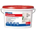 baufan® Latexfarbe Latex Farbe für Innen und Außen Dispersionsfarbe Weiß, Scheuerbeständig und strapazierfähig