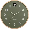 Karlsson - Kuckucksuhr Natural Cuckoo - Jungle Grün - Ø31,5cm