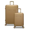 SUITSUIT Kofferset 2 teilig - Handgepäck Koffer - Reisekoffer Groß - Koffer Leicht - Hartschalenkoffer mit TSA-Schloss - Fusion Iced Coffee