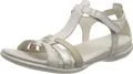 Ecco Sandaletten,Stadtbd.b.25mm o.Fußb in beige, Gr. 36