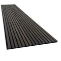 Akustikpaneel mit Holzfurnier in Smoke Walnut - 2700x600 mm - mit PET-Filz - 2 Stück