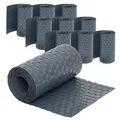 Jardinion Sichtschutzstreifen 10x 250cm x 19cm x 2,4mm Anthrazit Blickdicht