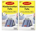 2 x2er Aeroxon Kleidermottenfalle Motten Leimfalle INSEKTIZIDFREI Mottenschutz