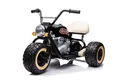Elektro Kindermotorrad 24V – 2x800W Brushless Motor, Leder, LED, 10km/h, MP3