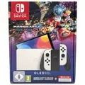 Nintendo Switch - OLED-Modell - Spielekonsole - Weiß - Mario Kart 8 Deluxe - NEU