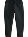 NEXT Jungen Standard Slim Fit Jogginghose mit Reißverschluss Schwarz 98