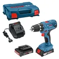 Bosch Akku-Bohrschrauber GSR 18V-21 2x 2,0 Ah Akku + Lader GAL 18V-20 in L-Boxx