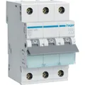 Hager Leitungsschutzschalter MBN325, Typ B, 25A, 230V/400V AC, 6kA Abschaltvermögen, 3-polig