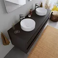 Duravit Aufsatzwaschbecken DuraCielo Ø36 cm Waschbecken aus Mineralguss Handwaschbecken in Weiß matt Waschtisch für Unterschränke Badezimmer