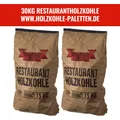 30KG Holzkohle Premium Restaurant Quebracho Grillkohle Steakhouse XXL Stücke