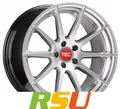 4x TEC Speedwheels GT7 hyper-silver 8.5x19" ET40 LK5 114.3 ML 72.5 Alufelgen ...