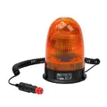 DEMA LED Rundumleuchte/Warnleuchte gelb 12V/24W mit Magnetfuß – 80 LEDs, 3 Meter-Kabel, Anschlusskabel für Bordspannungssteckdose – Ideal für Gabelstapler, Anhänger, Traktor, Auto, LKW, SUV
