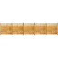 Home Deluxe Holz-Sichtschutzzaun Soma 5 Elemente und 6 Pfosten Natur