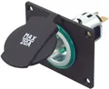 Pro Car Power-Steckdose, mit Platte, 12/24V