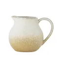 Bloomingville Paula Milchkännchen aus Steingut - dekoratives Design, Milchkanne perfekt für deinen Frühstückstisch, mit natürlicher Beschaffenheit, 435 ml
