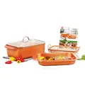 Livington Copperline WonderCooker - multifunktionaler Kochtopf – großer Topf, Bräter, Dampfgarer, Heißluftfritteuse - alle Herdarten, Backofen & Grill