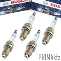 4x BOSCH FR7LDC+ Zündkerzen 0242235668 Super Plus für VW Golf Seat Skoda Octavia