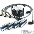 Zündspule Zündkabel Zündkerzen für Audi A3 VW Bora Golf IV Polo 1.6 AEH AKL APF