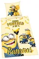 Herding Bettwäsche Minions, Kopfkissenbezug 80x80cm, Bettbezug 135x200cm, mit RV, Renforce
