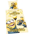 Herding Minions Bettwäsche 80x80+135x200 cm Bananen Bettbezug Kissenbezug