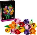 LEGO Botanicals Tulpenstrauß - Set mit Kunstblumen für Erwachsene - mit 14 künst