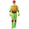 Funidelia Kostüm Ninja Turtles – Raphael Kostüm, Mit diesem Kostüm mutierst Du zur kämpfenden Schildkröte! grün XL
