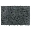 Wenko-Wenselaar GmbH & Co. KG WENKO Chenille Badteppich, 50 x 80 cm, Mit samtweichen Chenille Fasern, Farbe: grau 22341100