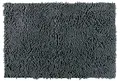 WENKO Badteppich Chenille Mouse Grey - Badematte, Duschmatte, samtweich & rutschhemmend, Polyester, 50 x 80 cm Mausgrau