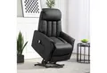 HOMCOM Relaxsessel Elektrischer Aufstehsessel (Fernsehsessel, Sessel mit Aufstehhilfe, Liegefunktion, 1-St., Kunstleder), 80 x 94 x 104 cm, Schwarz