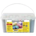 EBERHARD FABER Straßenmalkreide im Eimer 50 Kreiden, Länge 10cm -SPARPACK-