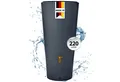 4rain Regentonne VASO 2in1 Regenspeicher 220 Liter graphite grey inkl. Pflanzschale