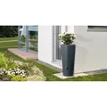 4rain VASO 2in1 Regenspeicher 220 Liter grau Regenfass Pflanzschale Regentonne