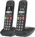 Gigaset E290 Duo schnurloses Telefon Großtasten Senioren DECT 2 Mobilteile