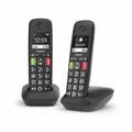 Gigaset E 290 Duo schwarz schnurloses Telefon große Tasten Senioren
