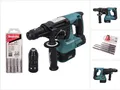 Makita DHR 243 Z Akku Bohrhammer 18 V 2,0 J SDS plus Brushless + 5 tlg. Bohrer Set - ohne Akku, ohne Ladegerät